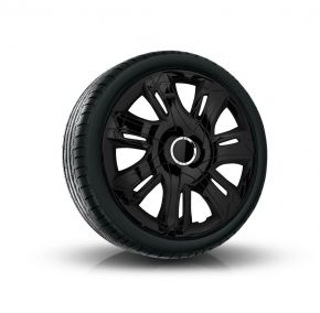 Tapacubos para HYUNDAI 16", SUPERNOVA negro lacado 4 pzs