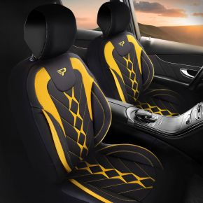 Fundas de asiento TEXAS amarillo-negro