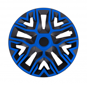 Tapacubos para AUDI 15", THE BEST azul-negro, 4pzs