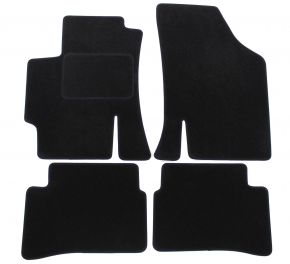 Alfombrillas de coche a medida de moqueta para Kia Rio II 2005-2011 (4 piezas)