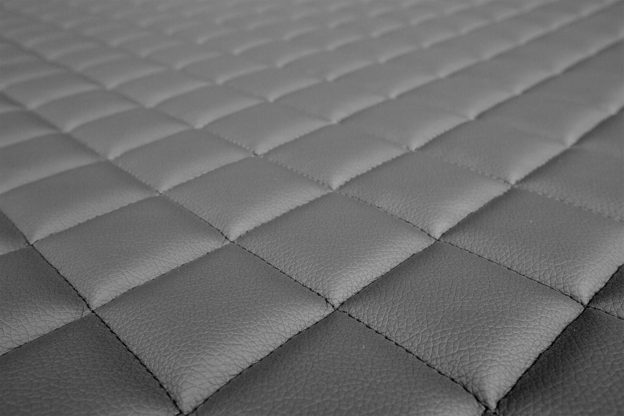 Detalle de la superficie y del acolchado de las fundas ELEGANCE Q: Gris