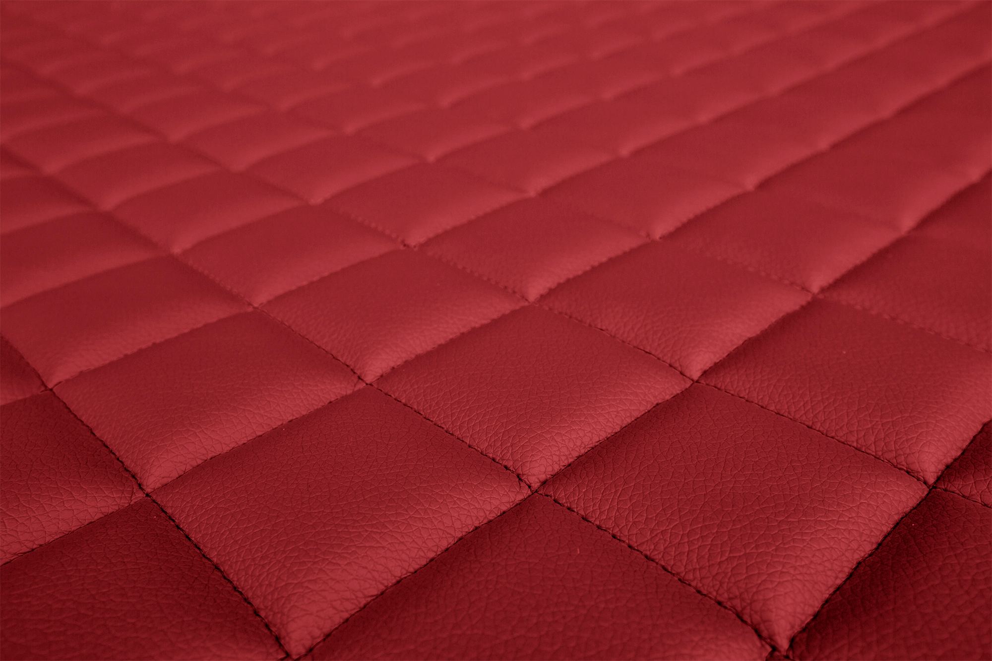 Detalle de la superficie y del acolchado de las fundas ELEGANCE Q: Rojo